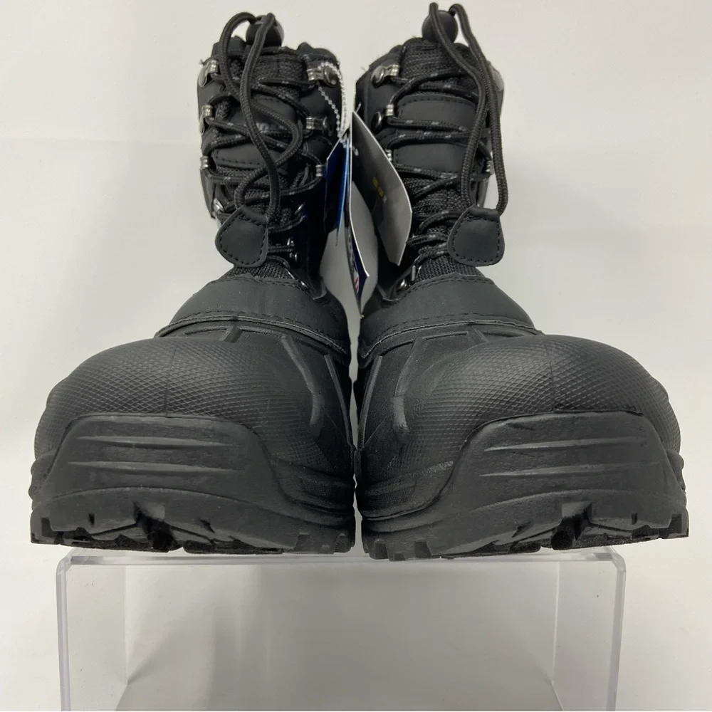 NWT Men’s Khombu Black Insulated Drawstring Waterproof Winter Boots SZ 10